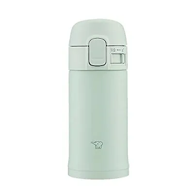 ZOJIRUSHI Water Bottle Sage Green SM-PD20-GM One Touch Stainless Mug 0.2L 200ml • £30.53