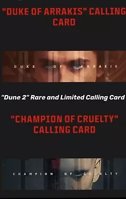 Call Of Duty Modern Warfare 3  MW3 Dune2 Limited Rare Calling Card🔥 • $20