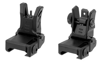 UTG Low Profile Flip-up BUIS Sight Set Folding Iron Sights Picatinny Rail • $54.99