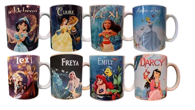 £8.99 • Buy Personalised Disney Princess Mug - 12 Designs To Choose From - Gift Idea