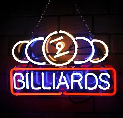 Billiards BVD Light Vintage Neon Signs Game Room Bar Light 17  • $120.33