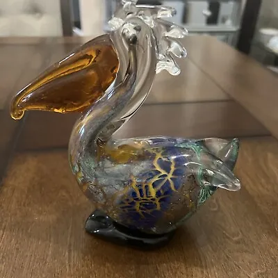 Murano Pelican. Vintage Italy/Venetian/Italian Look Hand Blown Art • $62