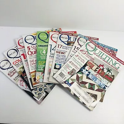 9 Lot McCall's Quilting The Best Of American Quilting Magazine 2015-2018 • $18.94