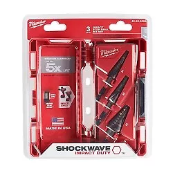 Milwaukee Electric Tools 48-89-9254 Milwaukee 3-piece Shockwave Impact Duty #1 • $115.71