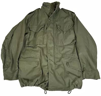 USGI US Army Post-Vietnam M-65 Field Jacket & Liner OD Green Small Regular • $99.95