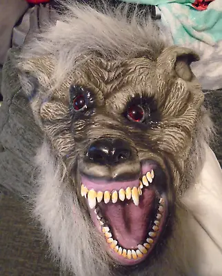 £9.99 • Buy New Halloween Werewolf Wolf Latex Fancy Dress Mask 