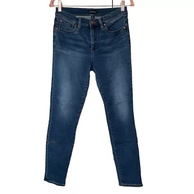 J. Crew Womens High Rise Toothpick Dark Wash Skinny Jeans 27 • $10.50