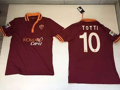2668 As Roma Cares Totti 10 T-Shirt 2013 Jersey Authentic Match Shirt • $754.40