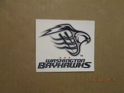 MLL Washington Bayhawks Vintage Defunct 4 Inch Team Logo Window Decal • $20