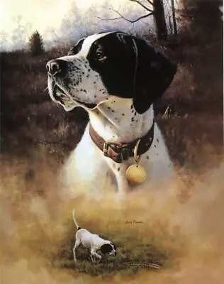 Larry Chandler English Pointer Hunting Dog Art Print 18 X 24 • £19.23