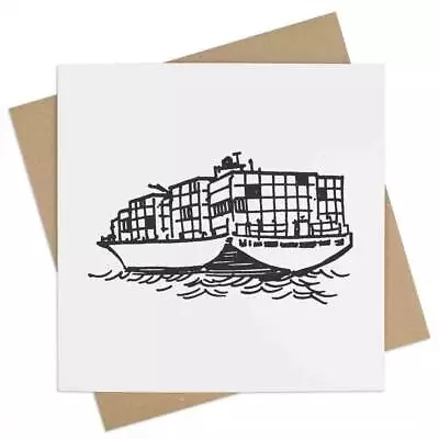 'Container Ship' Greeting Cards (GC032086) • £2.99