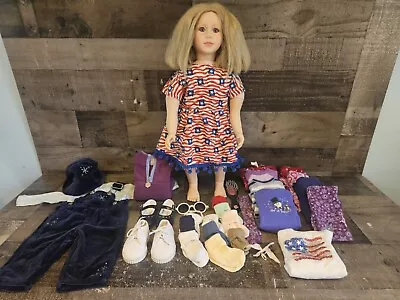 My Twinn Doll Clothes Shoes And Accessories Blonde Hair Violet Eyes • $76.99