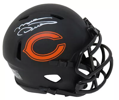 Mike Ditka Signed Chicago Bears Eclipse Black Matte Riddell Speed Mini Helmet • $212.99