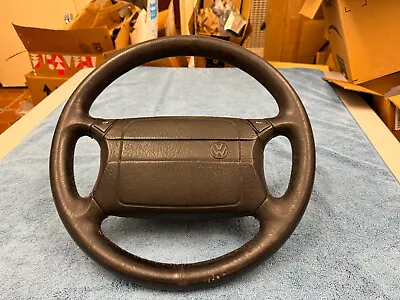 VW Mk1 Rabbit Cabriolet GTI Mk2 Golf Jetta  4 Spoke Leather Steering Wheel • $150