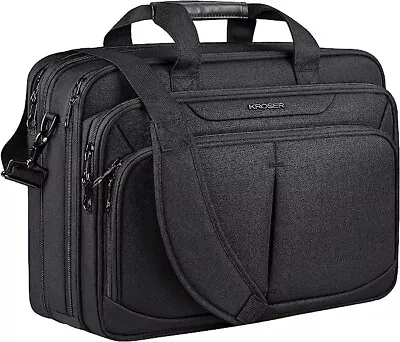 Laptop Bag 18  Expandable Fits Up To 17.3  Briefcase Large Travel Water-Repellen • $52.99
