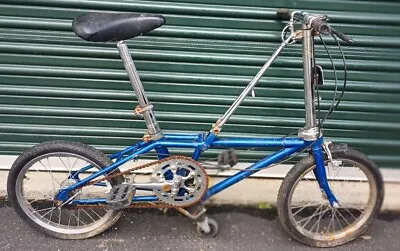 Dahon 1987 Vintage 3spd Folding Bicycle Classic Rare Blue Mettalic • $149.21