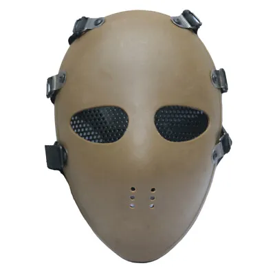 Tactical CS Ballistic Bullet Proof Face Mask Armor Mesh Protective Mask Cos Prop • $33.57