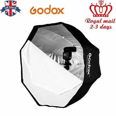 UK 120cm Godox Portable Octagon Softbox Umbrella Brolly Reflector For Speedlite • £25.99