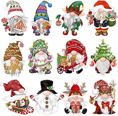 48 Pcs Christmas Gnome Cutouts Christmas Bulletin Board Decorations Classroom Wi • $16.24