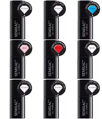 £13.90 • Buy UV Hybrid Semilac Nail Gel Polish All TOP + BASE And All HARDI 