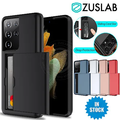 For Samsung Galaxy S23 S22 S21 FE S20 Ultra S10 S9 Plus Case Wallet Card Holder • $7.95
