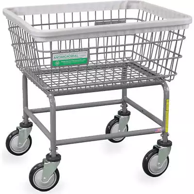 R&B WIRE PRODUCTS INC. 100E/ANTI Wire Laundry Cart600 Lb. Ld Cap.Gray • $223.84