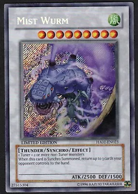 Yugioh Mist Wurm HA01-EN023 Secret Rare Limited - VLP • $14.25