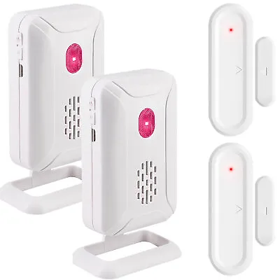 Wireless Door Open Chime Window Entry Security 918FT Range 36 Melodies US 2 Pack • $35.98