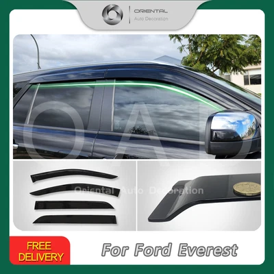 $70 • Buy Injection Window Visor For Ford Everest 15-22 UA Weather Shields Weathershields