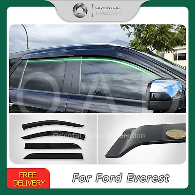 $63 • Buy Injection Window Visor For Ford Everest 15+ 4pcs S Weather Shields Weathershield