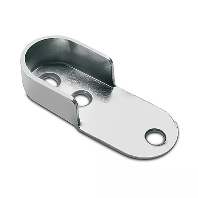 Wardrobe End Supports Brackets For Oval Hanging Rails 30x15mm • £7.19