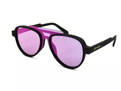 Body Glove BGL 23 Unisex Polarized Aviator Sunglasses Black / Purple Mirror #471 • $13.45