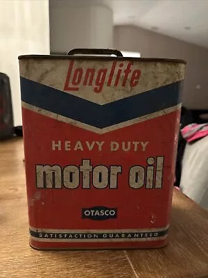Vintage Longlife 2 Gallon Motor Oil Can • $75