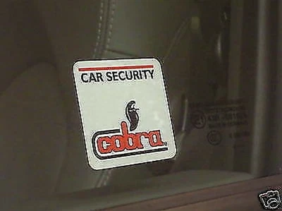 $2.42 • Buy NEW 2 X COBRA CAR VAN ALARM WINDOW STICKERS. New STYLE BARGAIN