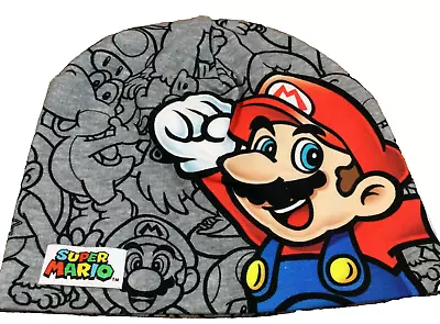 Super Mario Knit Hat Graphic All Over Print Adult One Size Fits Most Beanie Cap • $11.24