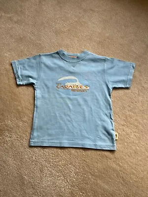 Used Boys Miniman T-Shirt In Light Blue With Logo. Age 3 • £7