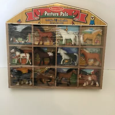 Melissa And Doug Pasture Pals 12 Fuzzy Horses Set Toys Kids GUC • $24.97