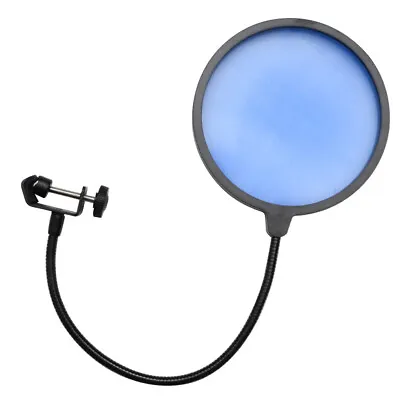 Seismic Audio - Flexible Microphone Wind Screen Studio Mic Pop Filter Blue • $11