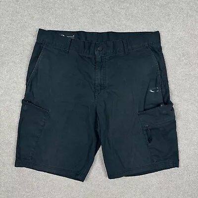 Oakley Shorts Adult 36 Black Cargo Pockets Lightweight Casual Men's * 36 X 9.5 • $17.49