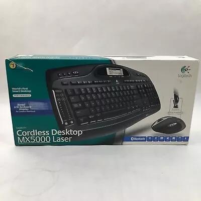 Logitech Wireless Bluetooth Cordless Desktop Keyboard & Mouse MX5000  • $60