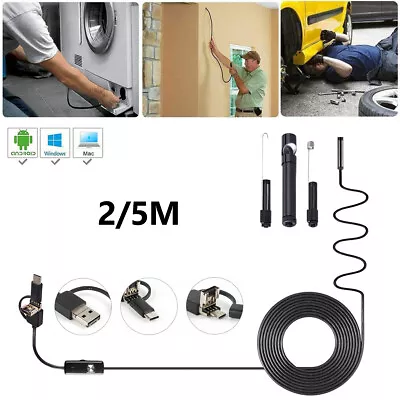 £5.93 • Buy USB Endoscope Borescope Snake Inspection Camera For Samsung Android Mobile Phone