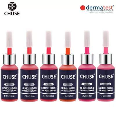 $160.99 • Buy CHUSE 12ml*6 Bottles Permanent Makeup Pigment Set Lips Microblading Tattoo Inks 