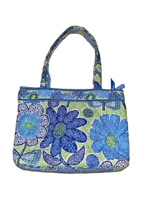 VTG Vera Bradley Daisy Doodle Shoulder Bag Blue Green Floral • $29.99