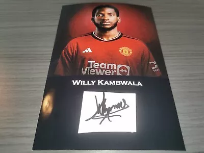 Willy Kambwala Hand Signed Manchester United Photo Autograph • £24.09