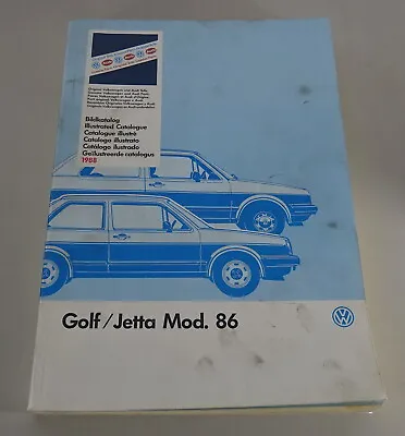 Image Catalogue Parts Catalog VW Golf+Jetta II/2 Model Year 1986 • $75.30