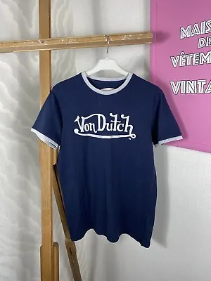 Von Dutch T Shirt Men's Short Sleeve Big Logo Basic Navy • $38.50