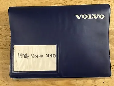 🇸🇪 1986 Volvo 240 All Models Oem Owners Manual Packet Inc Case And 3 Books • $21.98