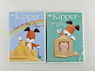 $9.95 • Buy 2x Lot Kipper Dog Fun In The Sun Playtime DVDs Show 60 Mins 2003 Kids/Children