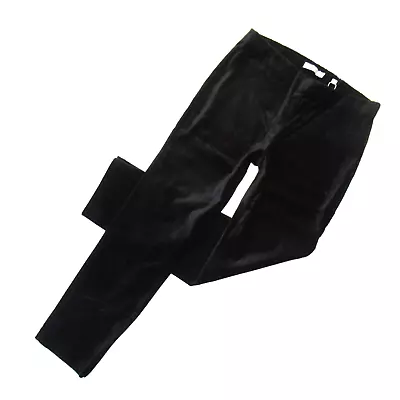 NWT Vince Velvet Leggings In Black Pull-on Split Hem Ankle Pants S $245 • $72