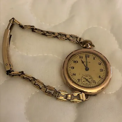 Vintage Antique￼ Elgin Ladies Women's  Wrist Watch  Gold Filled 12K  #5104778 • $49